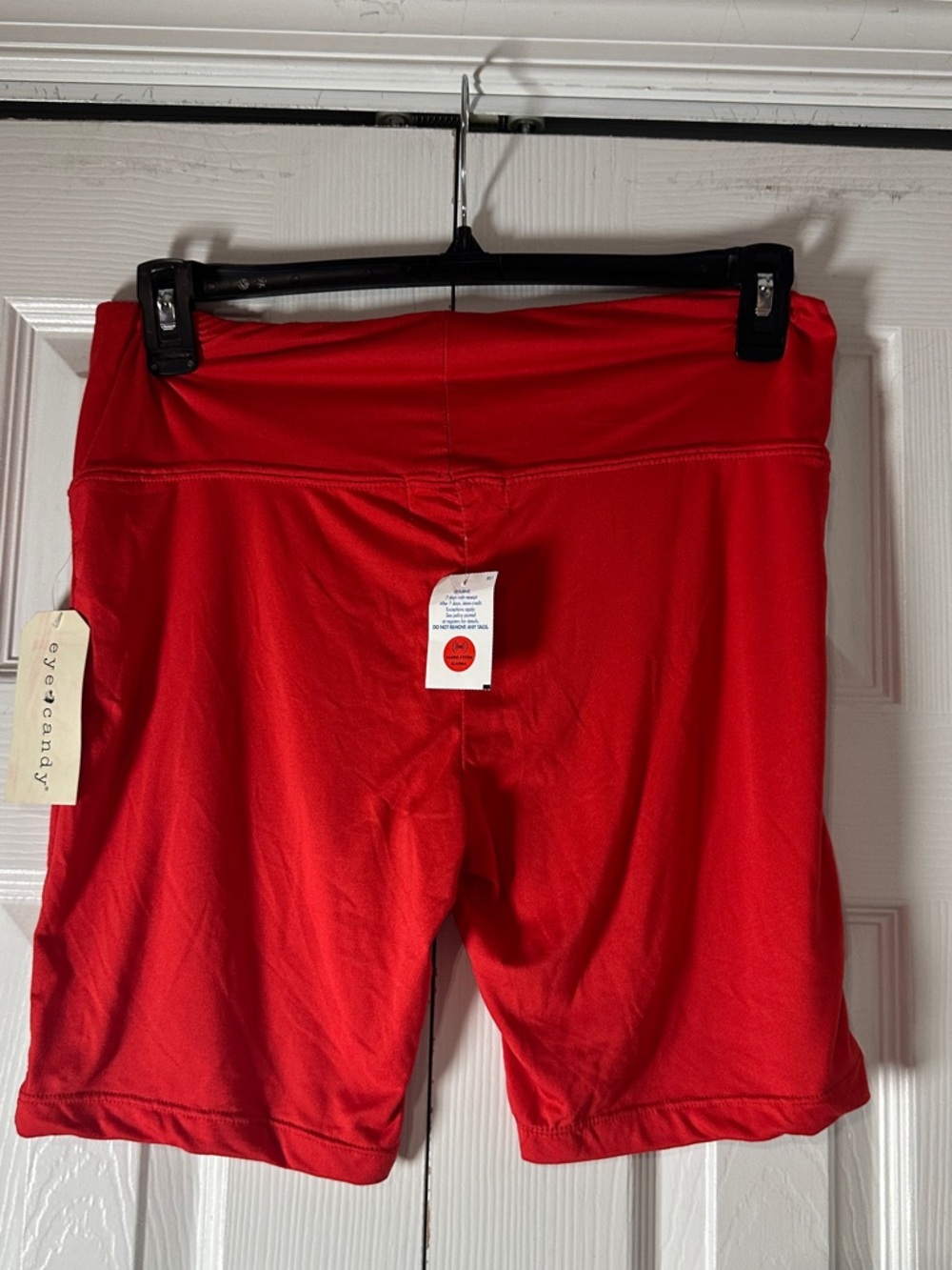 Red Women's Biker Shorts- New with Tags - Picture 3 of 4